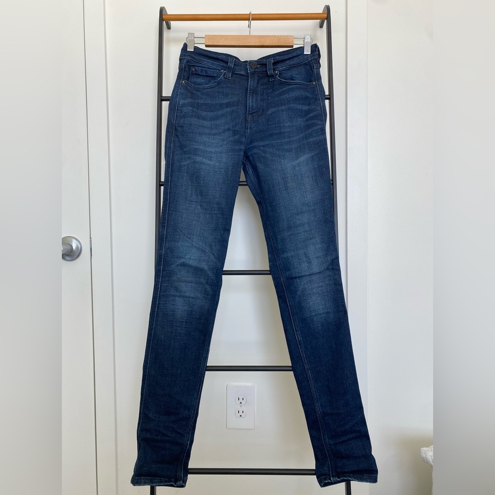 Topman Dark Blue Skinny Jeans